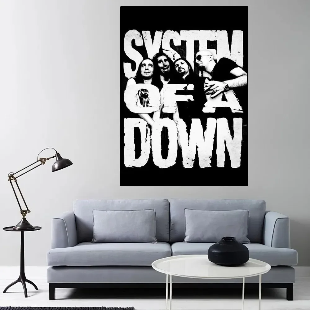 System of a Down Band Poster Home Room Decor Livingroom Bedroom Aesthetic Art Wall Painting