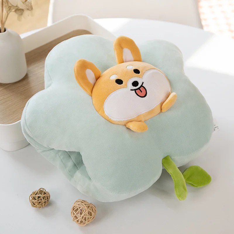 Children's Cute Animal Flower Warm Hand Pillow Can Handle Winter Plush Toy Girl Warm Hand Hug Gift P9