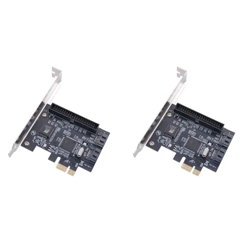 

Новинка! 2-портовая адаптерная карта PCI-E для подключения видеокарты к 2 портам SATA, карта расширения PCI-E для SATA IDE, адаптер IDE 3,5 дюйма