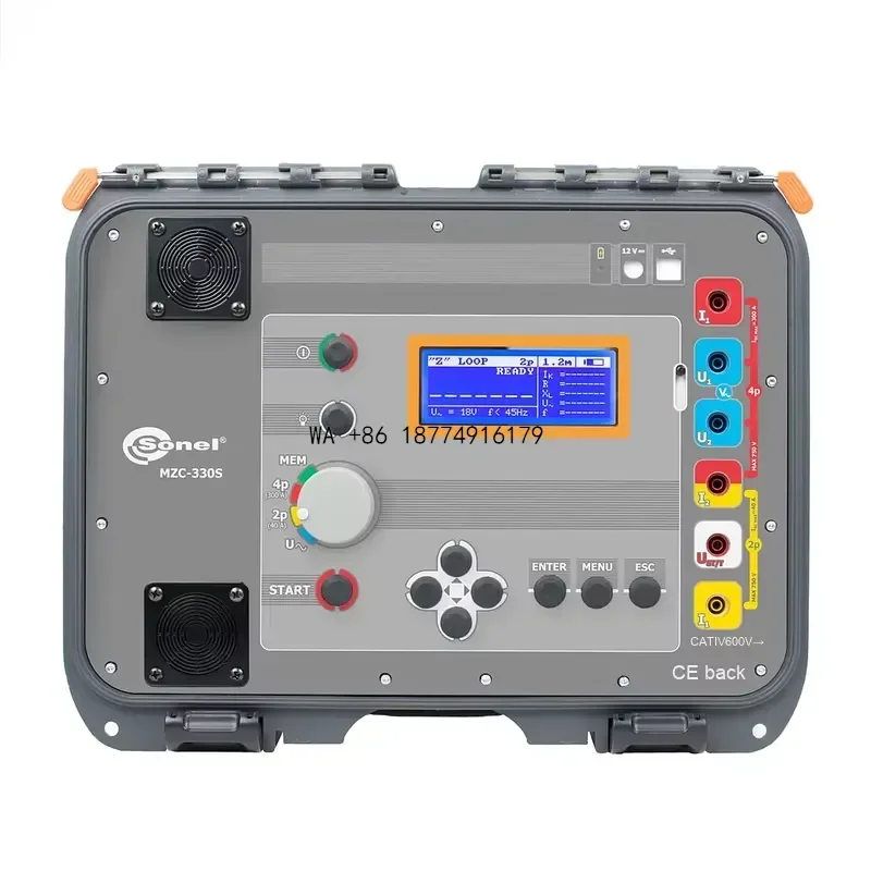 wmwmnu SONEL MZC-330S High Current Touch Voltage Measurement Short Circuit Resistance Tester with 1 Year Warranty Made