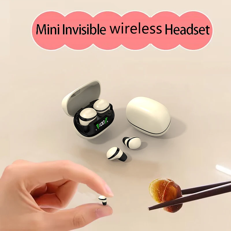 2024 nuove Mini cuffie invisibili TWS Bluetooth 5.3 auricolari Wireless Heasets HIFI Stereo riduzione del rumore auricolari per iphone