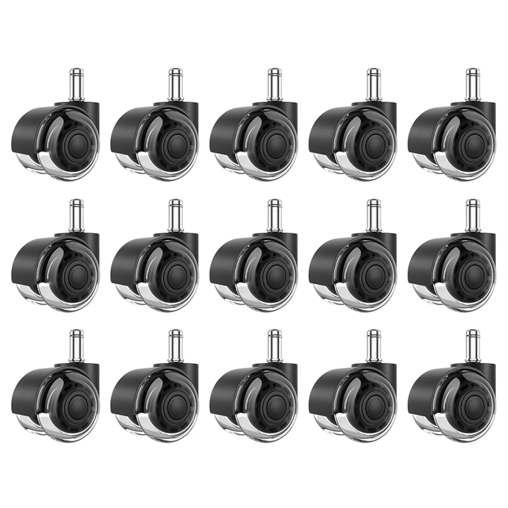 3X Office Chair Wheels,2 Inch Replacement Soft Mute Desk Caster Wheels For Work & Gaming Chair,Heavy Duty & Safe Rolling