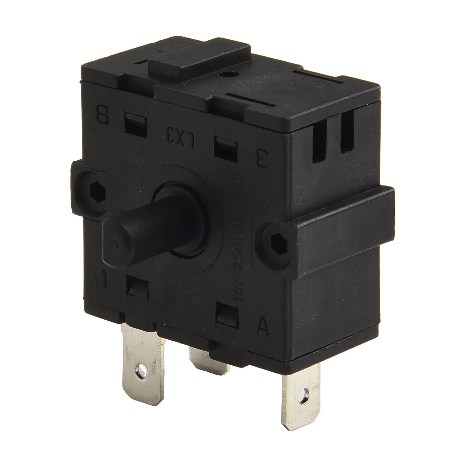 

3 Pin 5 Pin Selector Switch for Electric Heater 250V 16A Capacity Heater Component Compatible with Different Heating Systems