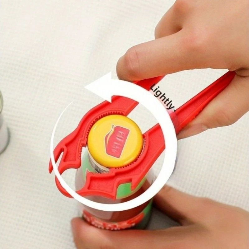 1pc 3-in-1 Bottle Opener & Can Opener - Heavy-Duty Nylon Construction with Ergonomic Handle,Compatible with  Kitchen Essentials