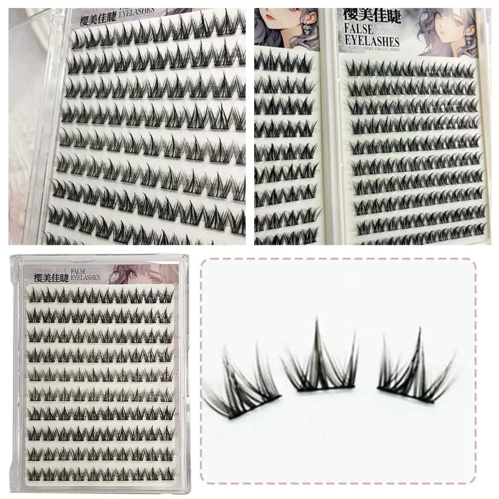 38/100/200 個キツネつけまつげ接着剤不使用ナチュラルボリュームファイバーまつげエクステンション毎日のコスプレ完璧なアイメイク