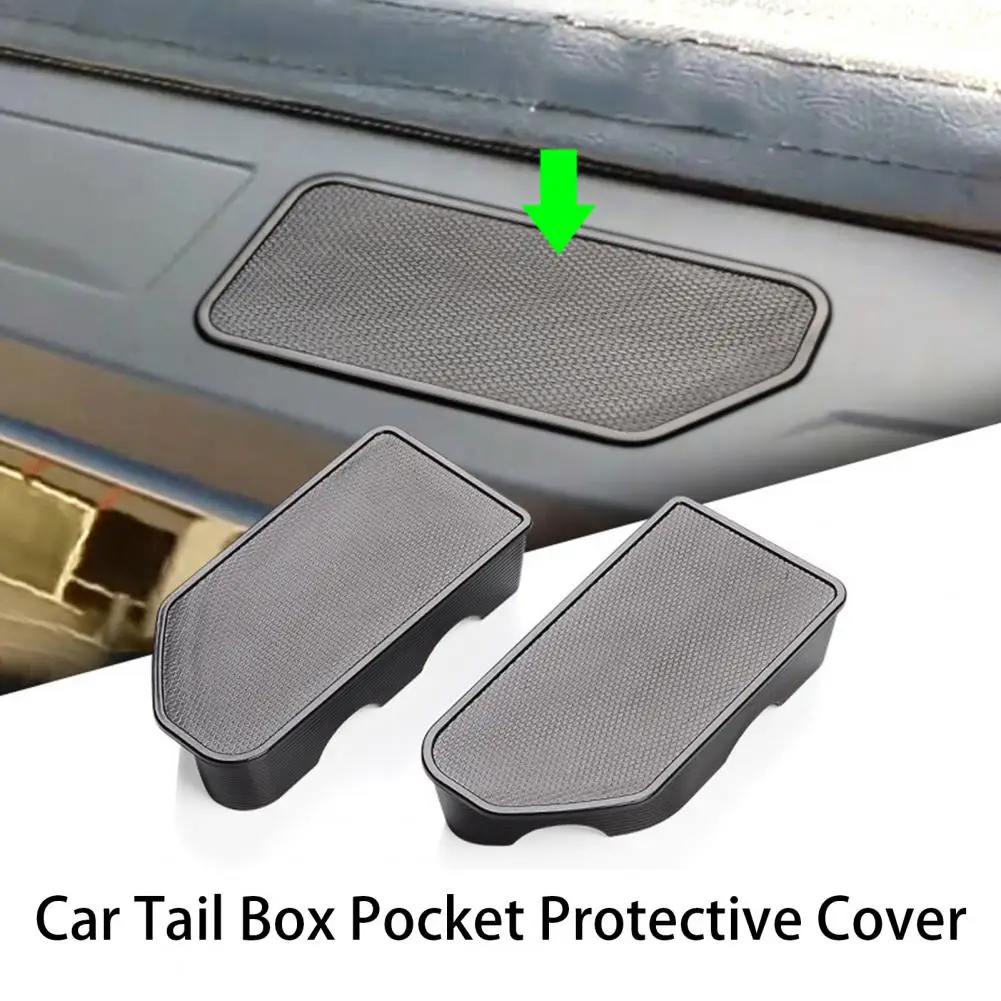 2Pcs Protective Covers Car Accessory Center Console Tray Bed Rail Stake Pocket Covers for Silverado 2019-2021 Bed Rail