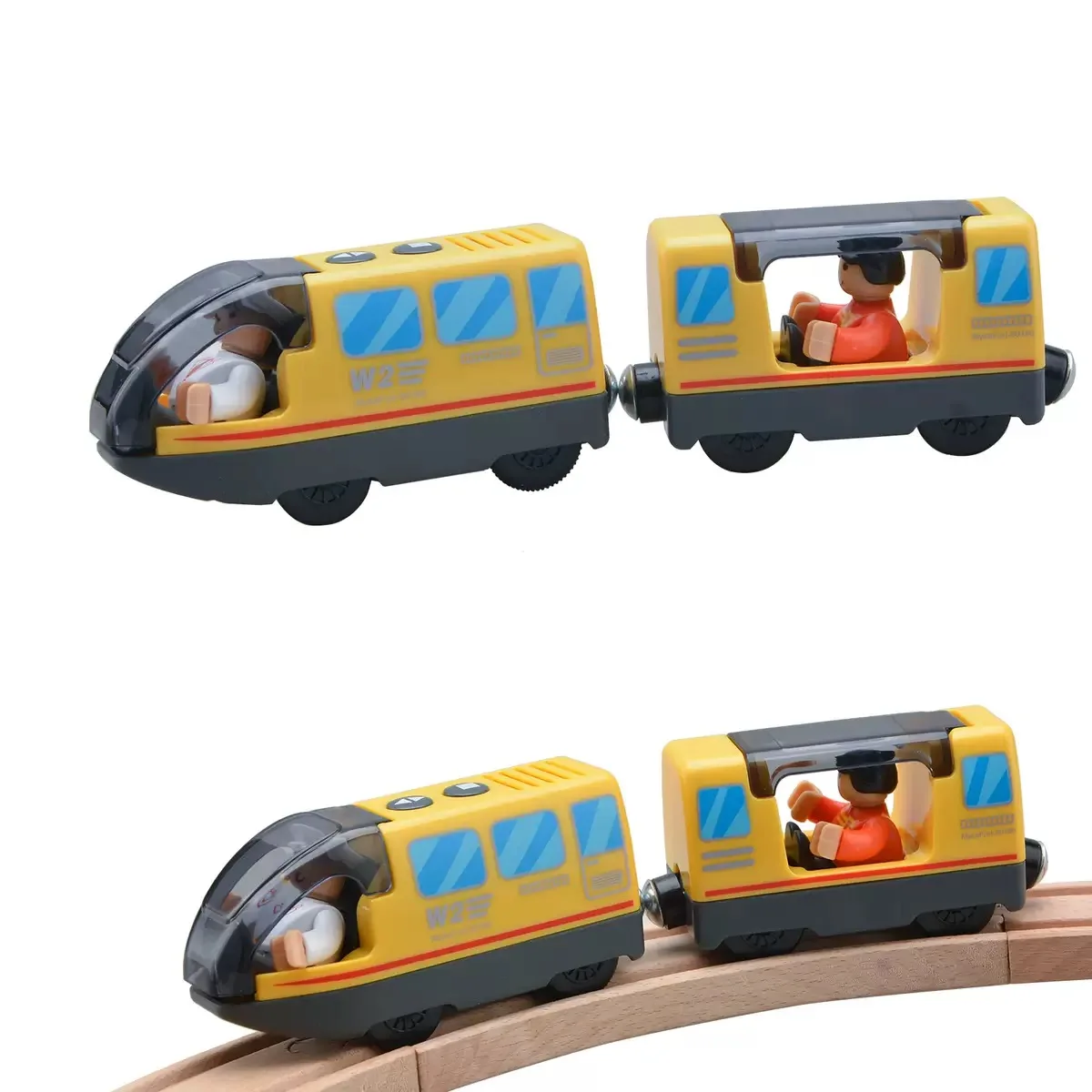 New Electric Train Toys Model Magnetic Cars Fit for All Brands Wooden Railway Wood Train Track Christmas Birthday Gifts Toys