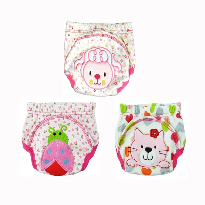 3 STKS Baby Blote Doek Luiers Unisex Herbruikbare Wasbare Zuigelingen Kinderen Katoenen Doek Training Slipje Luiers Veranderende