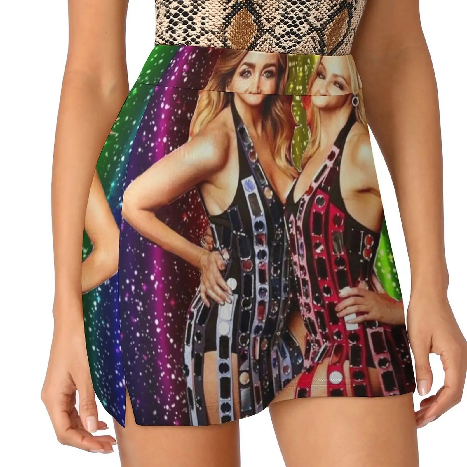 Kylie Minogue & Dannii Minogue - 100 Degrees Summer Of Pride Mini Skirt 90s aesthetic mini skirt for women novelty in clothes