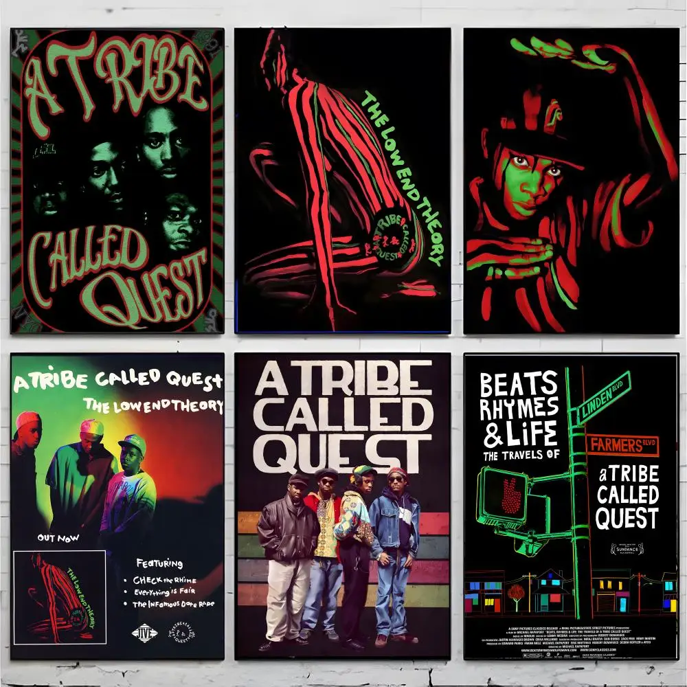 hip hop group wall art A-A Tribe Called Quest Poster Premium Decor Art & Gift for Household Lounge Home Ornaments
