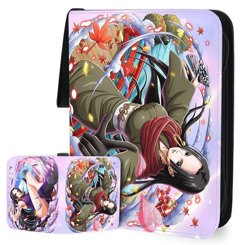 ONE PIECE Card Binder 9 Pocket Trading Card Holder Anime Card Binder Collector with 50 inner Pages Zipper Holder Up to 900 Card