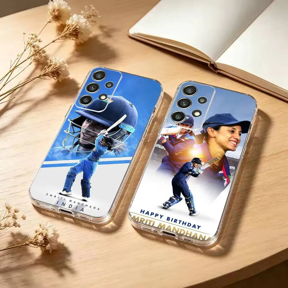 

Smriti Mandhana Women-s Cricket Phone Case Transparent Soft case For Samsung S25,S24,S21,S22,S23,S30,Ultra,S20,Plus