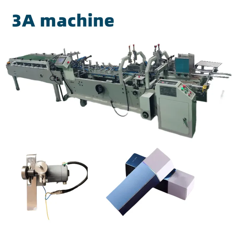 CQT580-UV Automatic High Speed Folder Gluing Machine Cardboard Box Machine Folder Gluer Machine for Making Cardboard Boxes