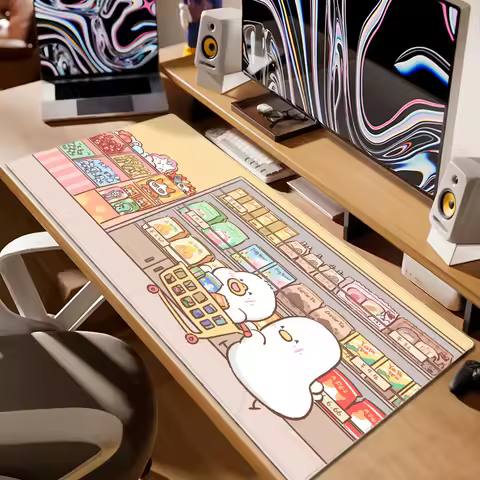 Cocoppa Desk Pad Duck Mouse Pads Kawaii Playmat Keyboard Gaming Mats Gamer Cabinet Xxl Mousepad Anime Computer Tables Table Mat