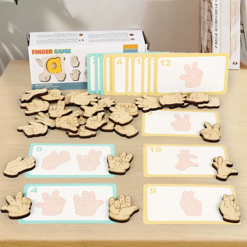 

Развивающие игрушки Монтессори, игра на палец, деревянные игры-головоломки, тренировка навыков координации рук и глаз, детский рождественский подарок