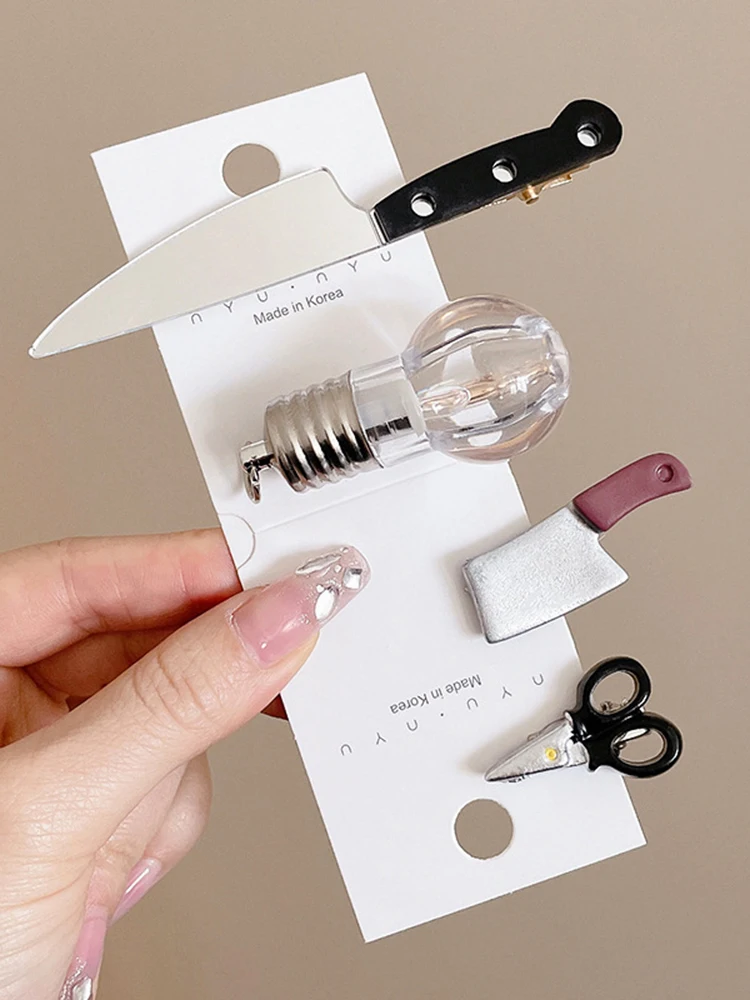 Funny And Whimsical Hairpin Simulated Scissor Headpiece Fore