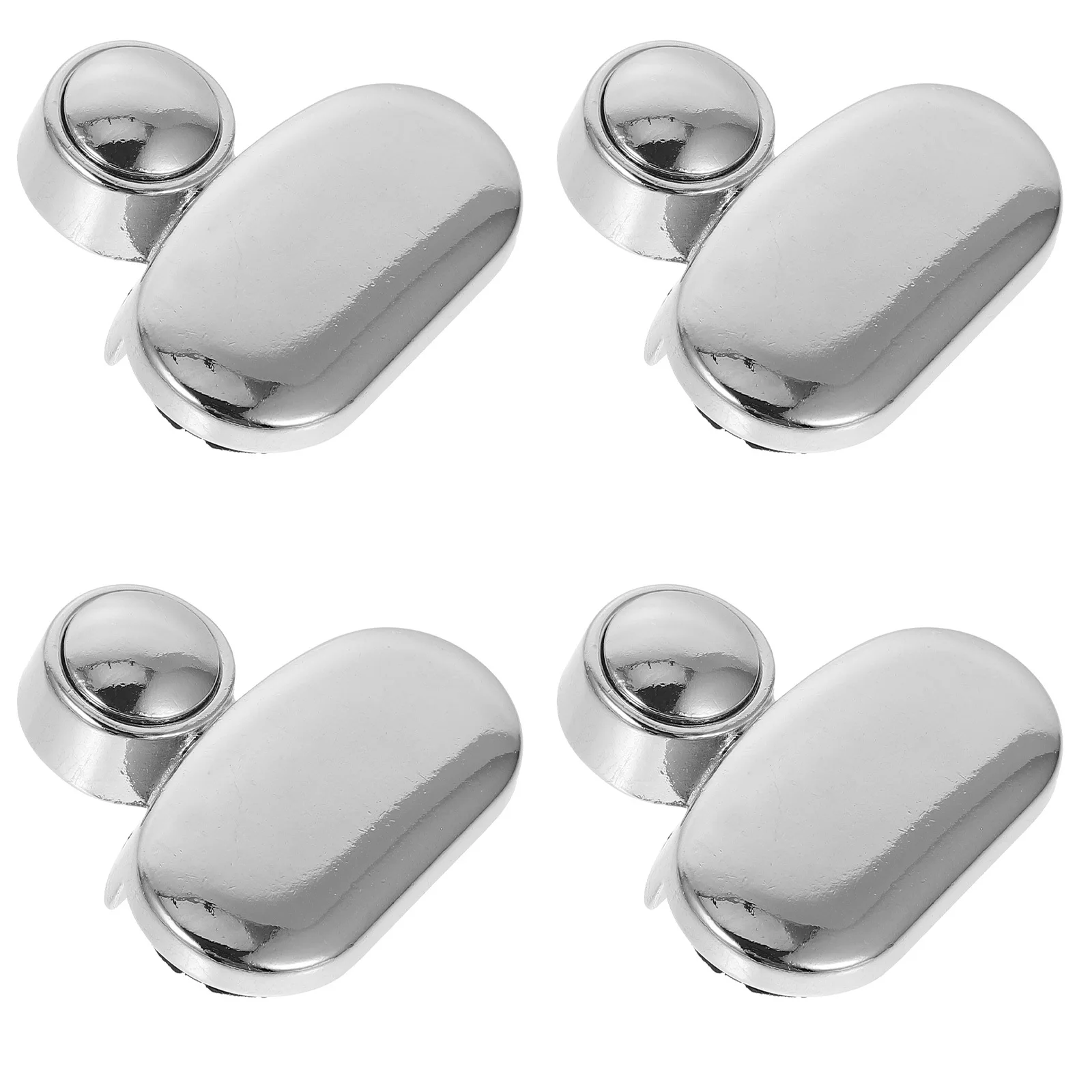 

4pcs Zinc Alloy Fixing Clips Glass Holder Wall Mount Clamps Punch Free Non-Punching Mirror Clips For Wall Decor Glass
