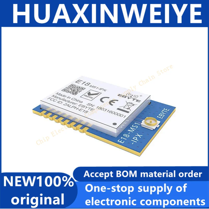 E18-MS1-IPX Cc2530 Module Zigbee Rf 2.4Ghz 4dbm Lange Afstand Io Draadloze Zendontvanger Ontvanger Ipex Antenne Smd