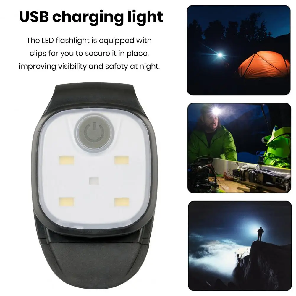 Camping Light with 4 Light Modes Adjustable Brightness Led Clip-on Light Portable Waterproof Camping Light with 4 Modes for High