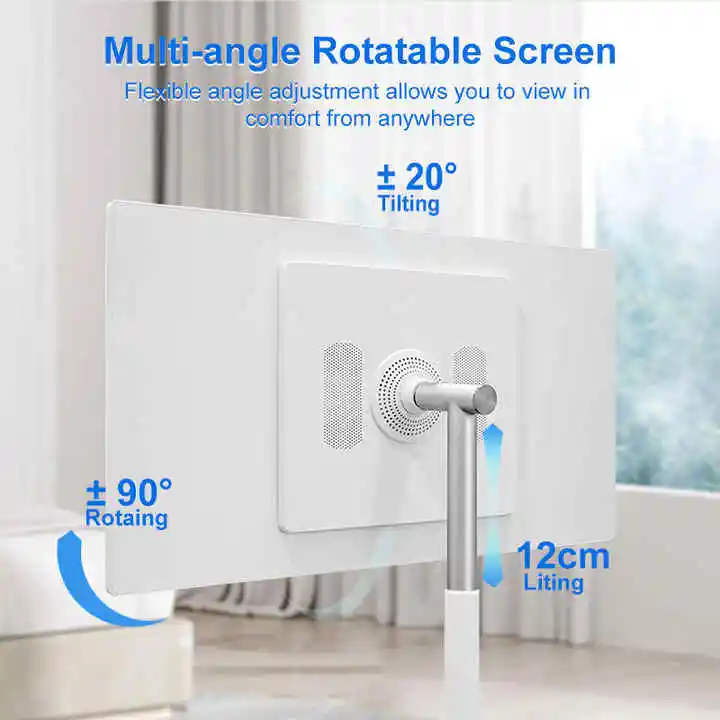 32 Inch Smart HD Video Vertical Display Player Android 12 1920*1080 Resolution Remote Control Floor Stand Mobile Tv WiFi