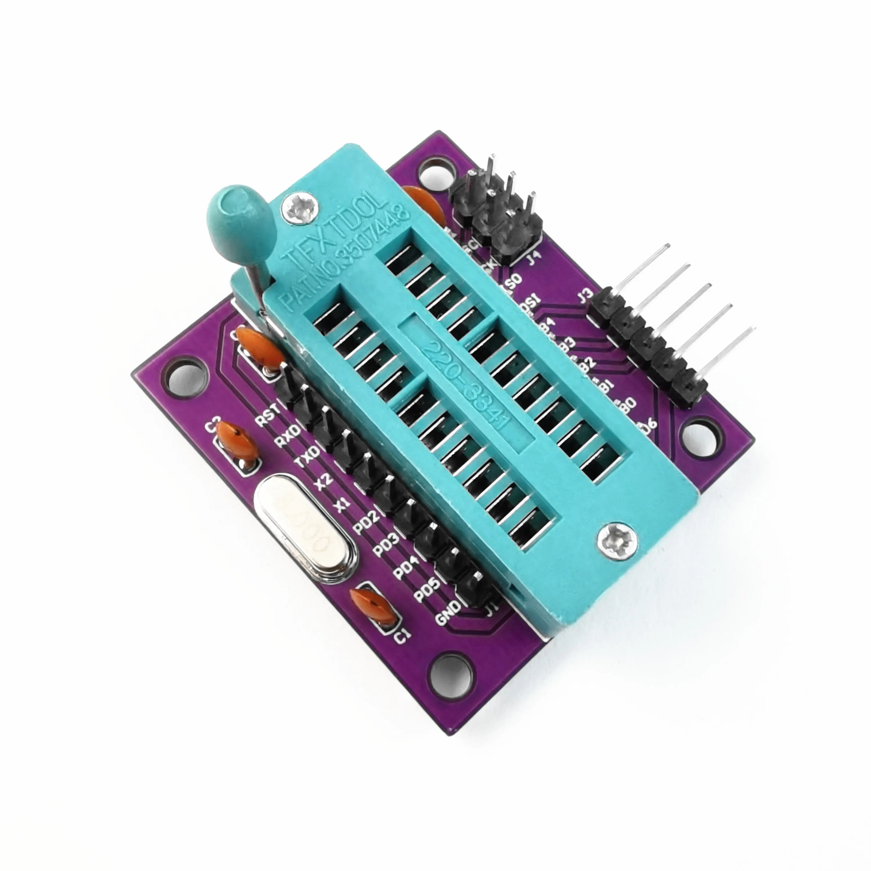 miniCore ATtiny2313/4313/A/V-10PU DIP20 Minimum System Board Can Make Arduino Programming Block With ISP6 and Serial Inteface