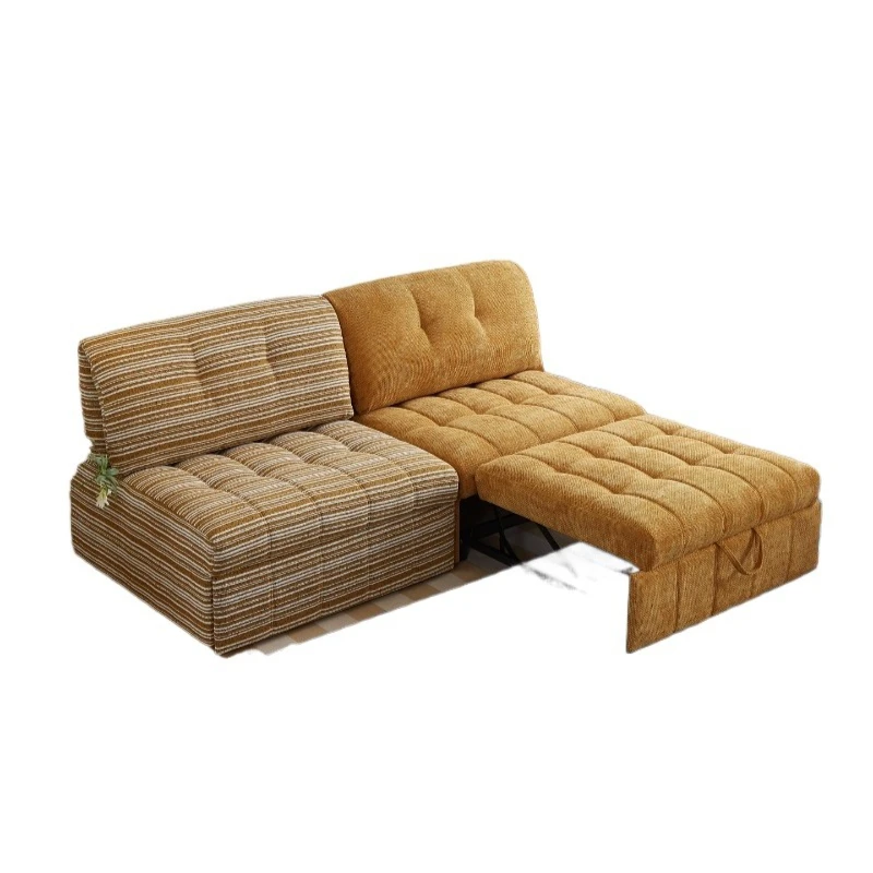 

Sugar cube sofa bed small apartment living room foldable multi-functional double two-in-one sofa for long-term sleep