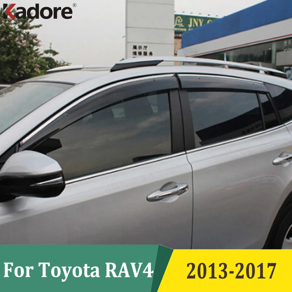 

For Toyota RAV4 RAV 4 2013-2015 2016 2017 Car Window Deflectors Wind Deflector Sun Guard Rain Vent Visor Cover Accessories