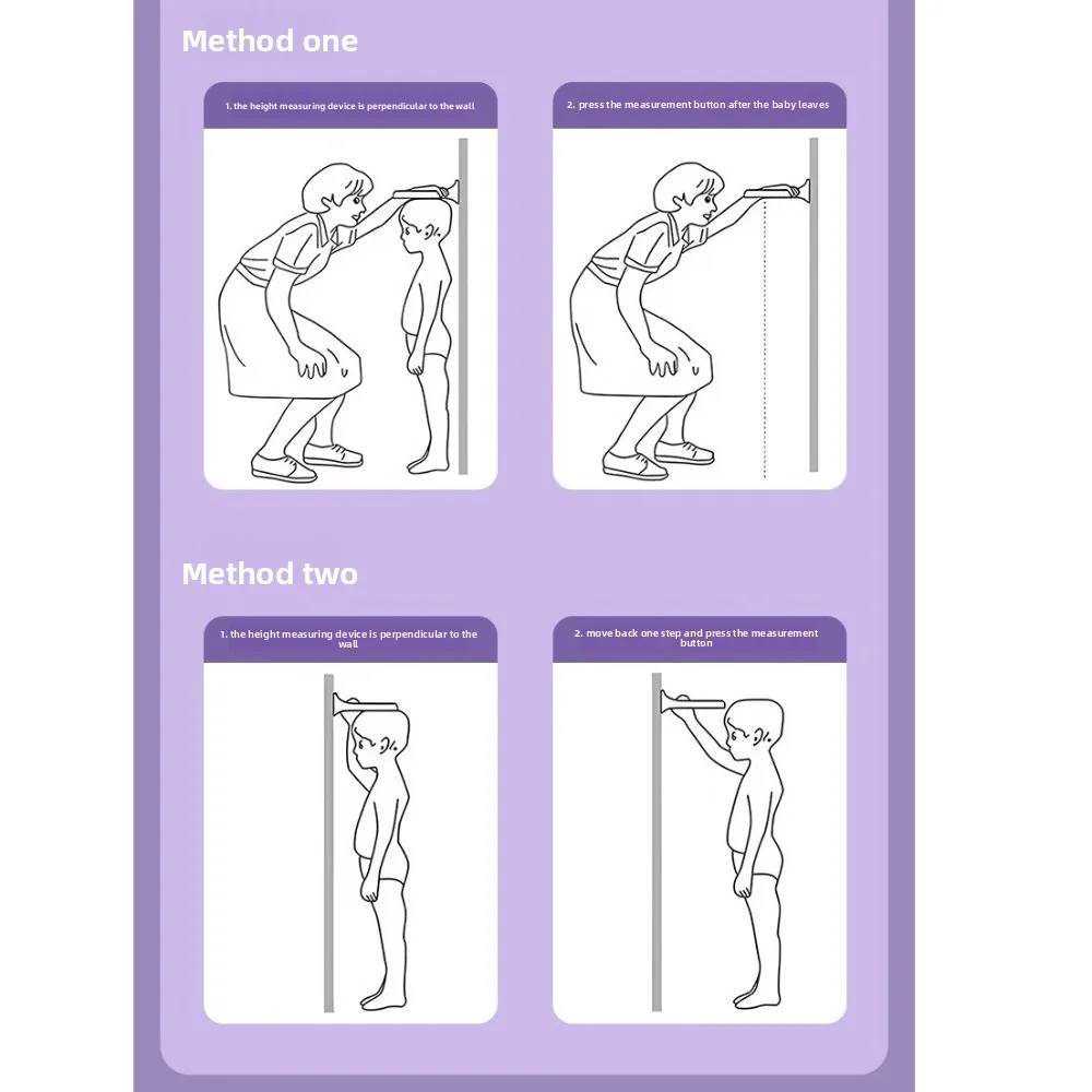 

Цифровой ультразвуковой измеритель высоты, точный умный инструмент для измерения высоты, прецизионная безопасность, детская электронная линейка высоты