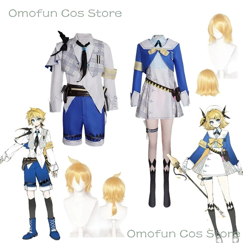 

ABC123Project Sekai Colorful Feat Rin Len At 25 Singer Diva Stage Cosplay Costume Uniform Suit Dress Twins Magic3;b,6/k'5;