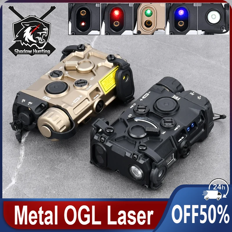 

Tactical WADSN New OGL All Metal Red Green Blue Dot IR Sight Indicator Pointer Strobe Light Fit 20MM Rail Airsoft Hunting Laser