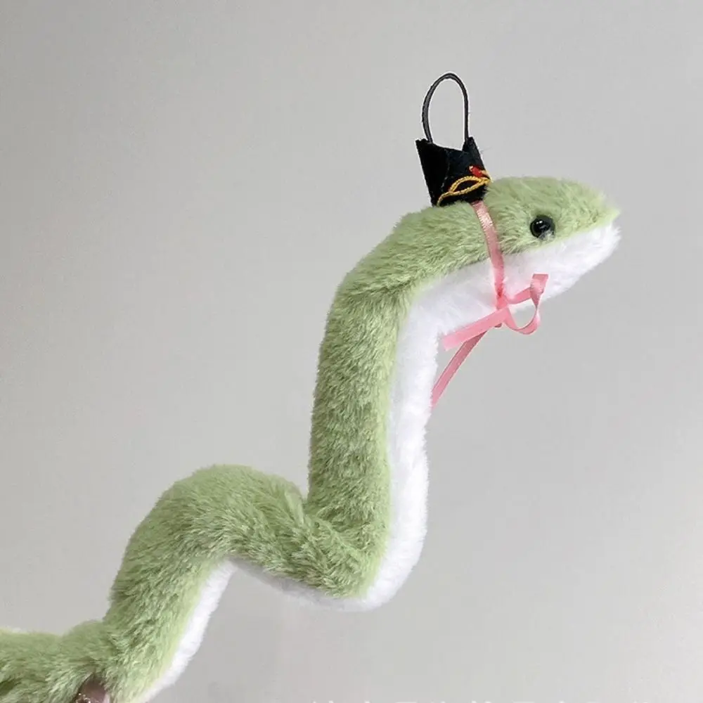 Cute Year of The Snake Wrap Around Arm Little Snake Snake Stuffed Soft Comfort Green Snake Animal Car Decor