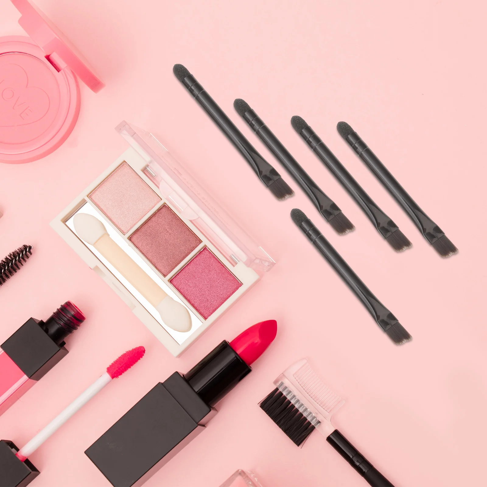 Éponges de maquillage pour femmes, 10 pièces, brosse pour ombre à paupières, tête de fard à paupières à Double extrémité