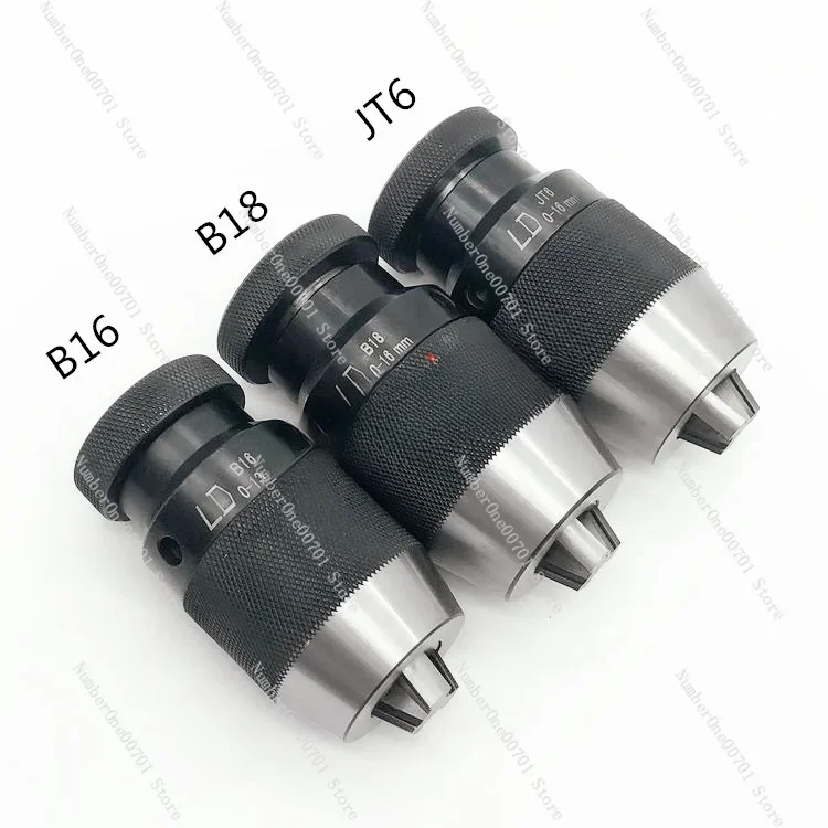 

Heavy Duty JT6/B18 Self-Tightening Drill Chuck, High Precision Self-Locking for Milling & Bench Drill