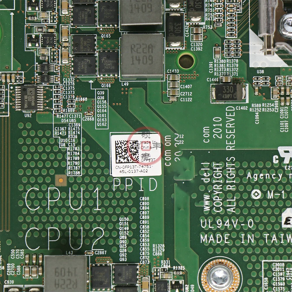 PowerEdge R815 Four-way AMD2U Server Motherboard FP13T G53V4 0G53V4 0FP13T