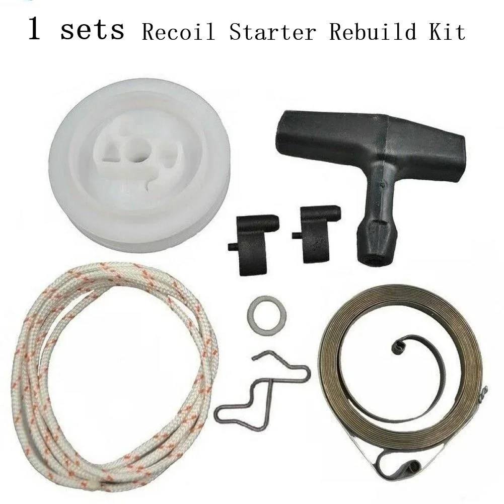 Recoil Rewind Spring Starter Pulley Handle Rope Pawl Recoil Starter Kits Set For Stihl 034 036 044 MS340 360 361 Series Chainsaw