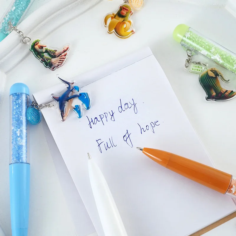 الإيطالية Brainrot Ai الحيوانات هلام مجموعة أقلام الكرتون تصميم 6/36 قطعة Tingtungsahur Tralalelotralala أنماط قلم تسجيل أسود هدية