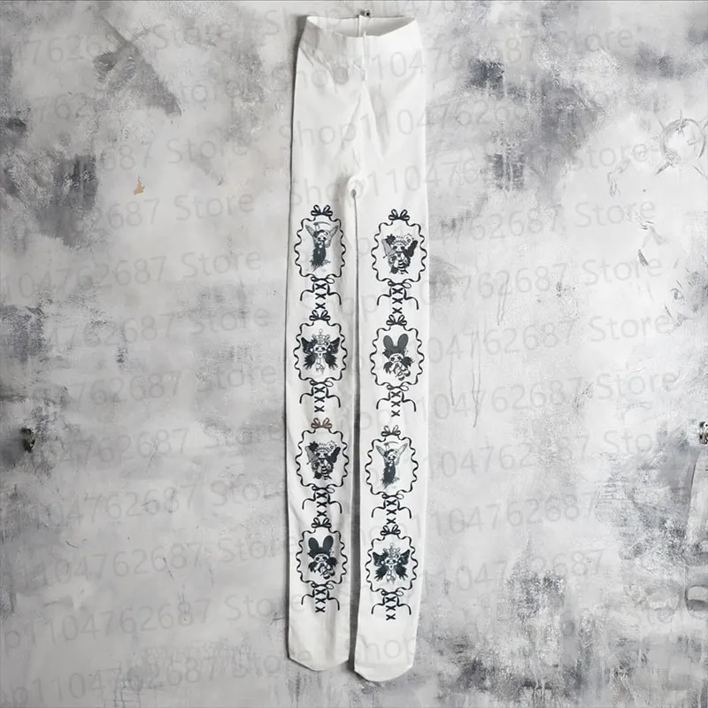 

Women Full body Thigh with print High Elastic Stockings cuteore Lolita winter vintage y2k Sexy accessories kawaii goth stocking