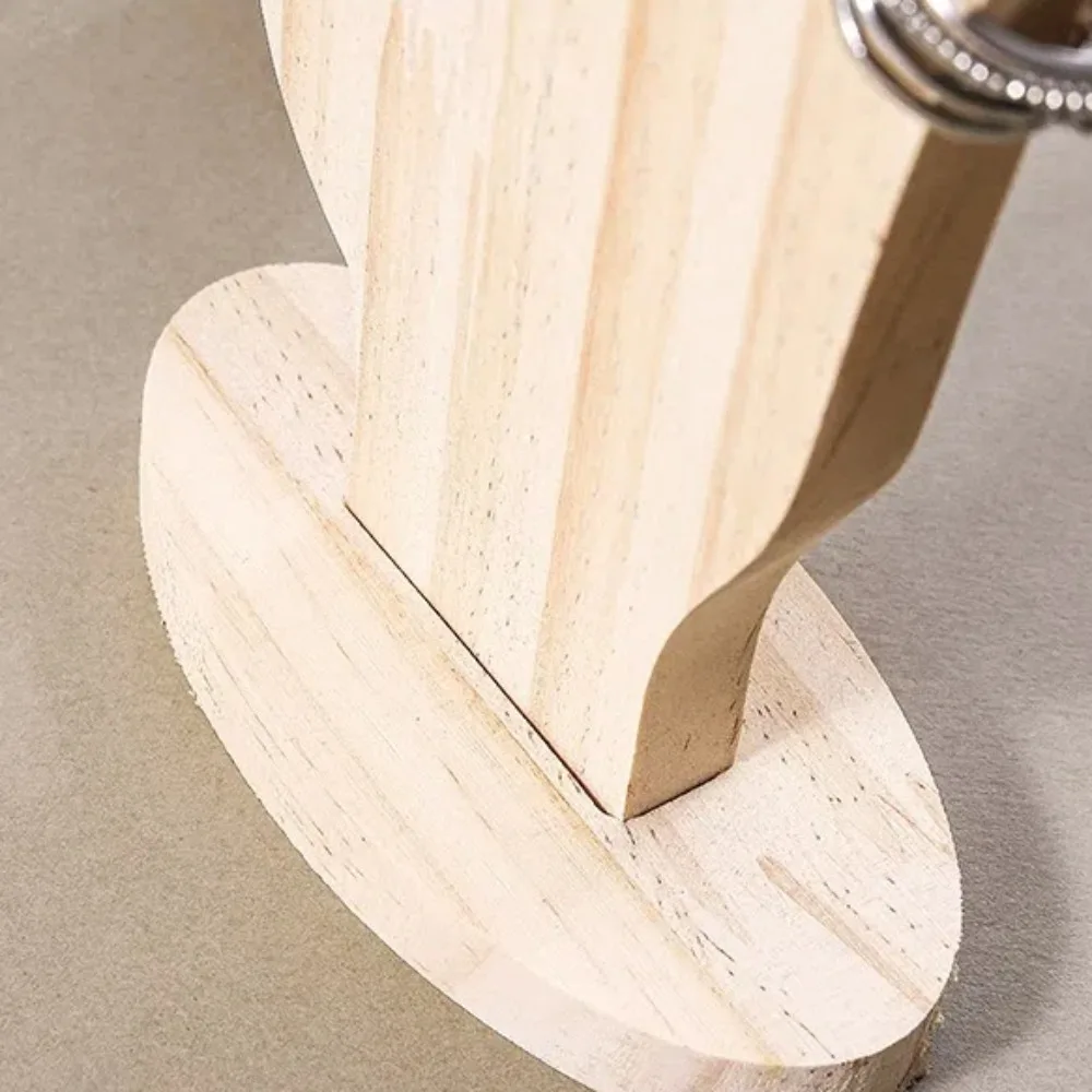 جديد خشبي اليد شكل عرض موقف النخيل على شكل قوي قاعدة حلقة تخزين حامل المعرضة نمط سطح المكتب الإسورة عرض موقف