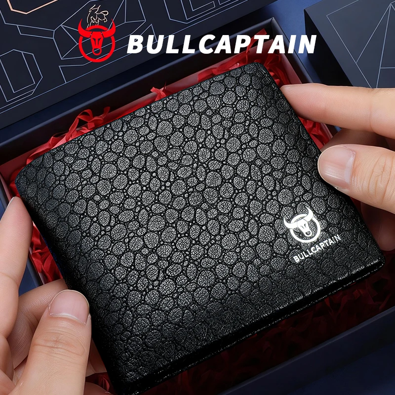 

Мужской кошелек BULLCAPTAIN с несколькими отделениями для кредитных карт, повседневный кошелек для мужчин, новая сумка, кошелек из натуральной кожи, маленький кошелек для денег.