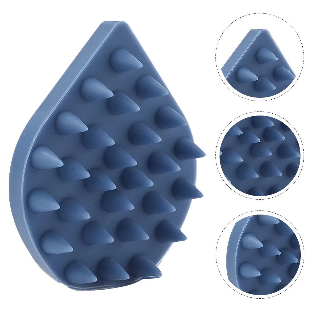 

Portable Silicone Shampooing Brush Man Scalp Cleaning Silica Gel Head Massage Comb