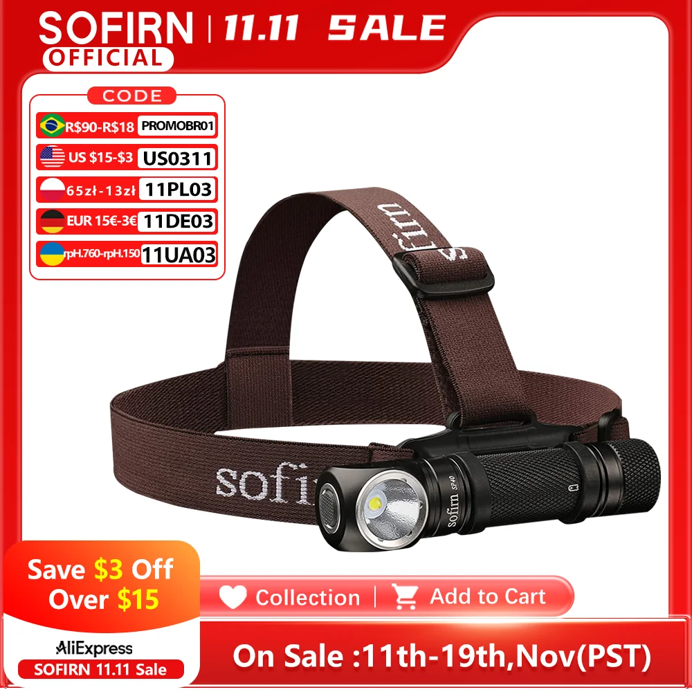 SP40 LED Headlamp