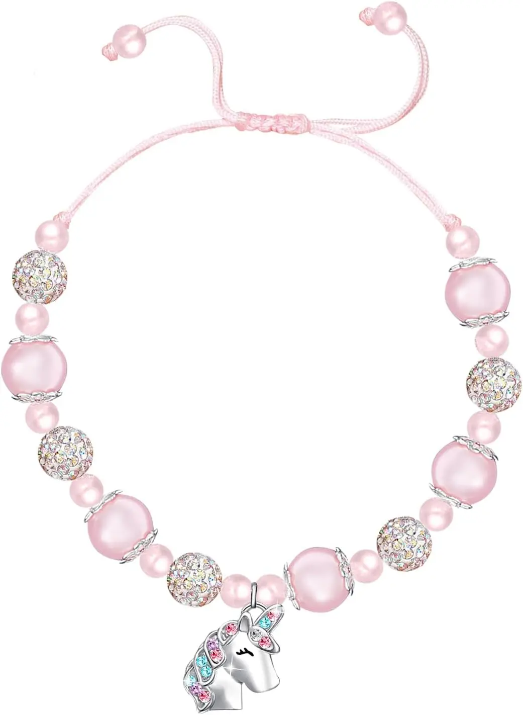 M&Ostyle Magical Unicorn Bracelet for GirlsPink Bracelet Unicorn Jewelry Gifts for Girls Daughter Granddaughter Niece Birthday Christmas