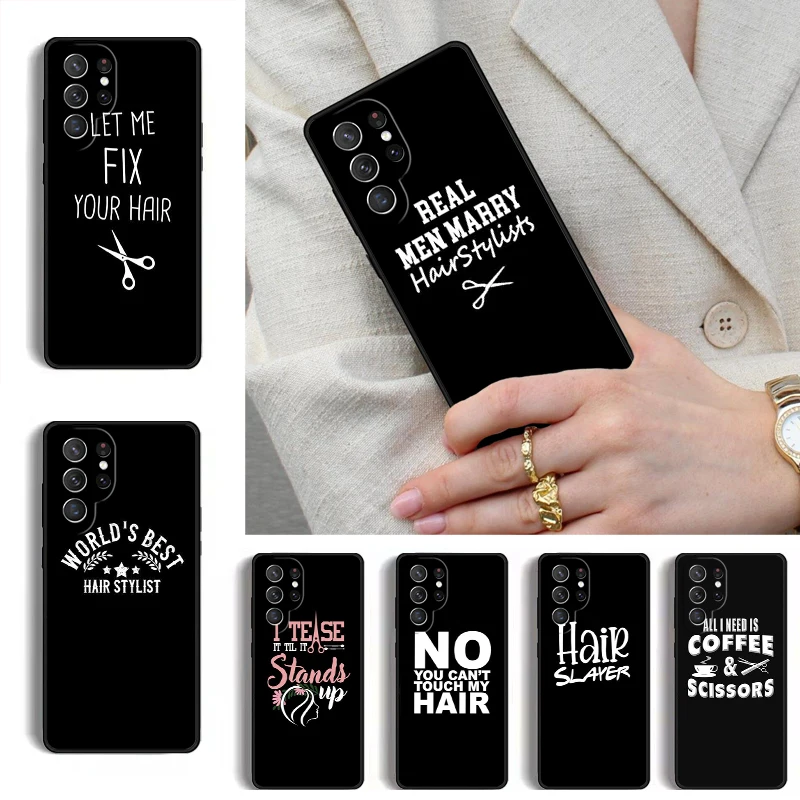 Hair Stylist Tools MOBILE Phone Case for Samsung Galaxy S26 S25 Ultra S24 S23 S22 S21 Plus Note 10 Bumper Cover