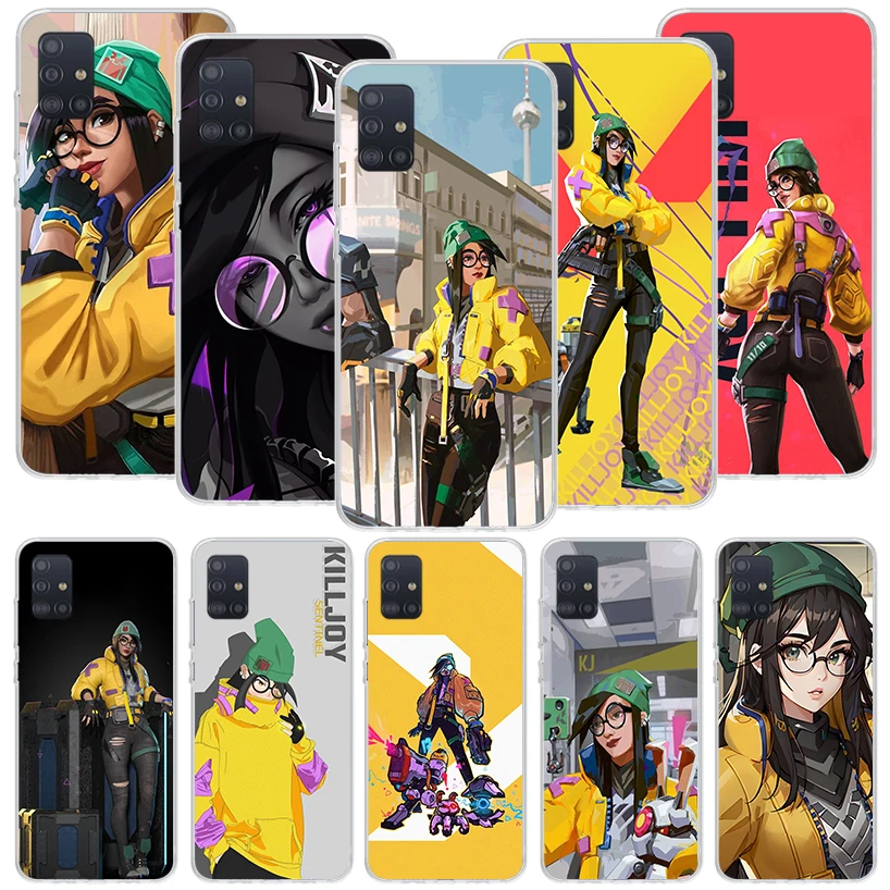 Valorant Killjoy Phone Case For Samsung Galaxy A51 A71 A41 A31 A21S A11 A01 A70 A50 A40 A30S A20E A20S A10S A6 A7 A8 A9 Fundas