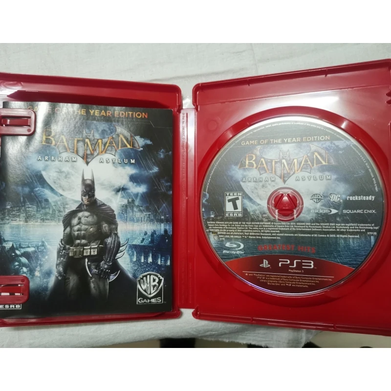 PS3 لعبة اليد الثانية CD باتمان Arkham Asylum بلاي ستيشن 3 لعبة أقراص ألعاب Ps3 باتمان Arkham Asylum