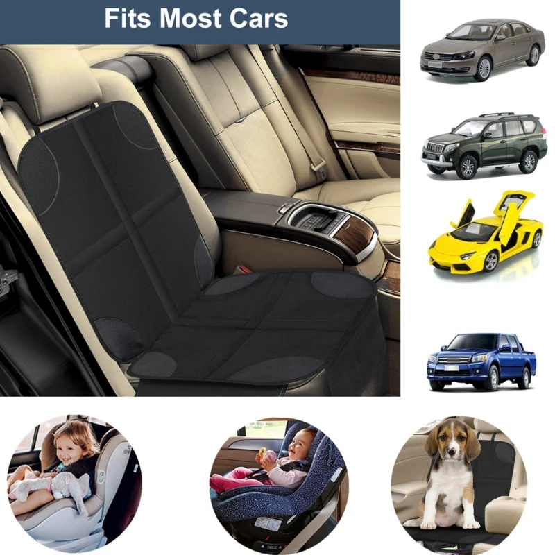 Car  Protector Car  Cushion Mat Car  Covers for Non-Slip Backing Mesh Pockets for Baby & Pets Oxford-Cloth J60F