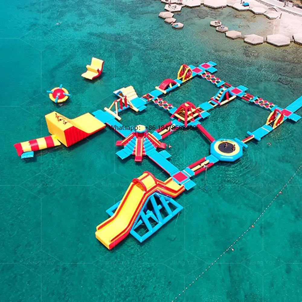 

Water Games Equipment Aqua Park Adult Island Float Inflatable Water Park