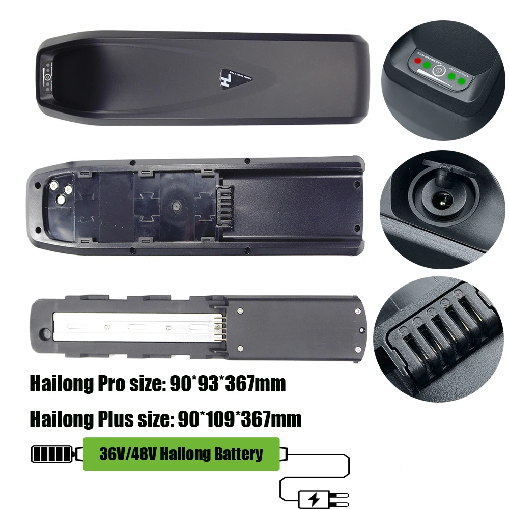 

5 Pin Hailong E-Bike Battery 36V 13Ah 48V 12.8Ah 13Ah 15Ah Li-ion Battery for Waysral Argento Mini Max GT Duotts C29 GUNAI Ebike