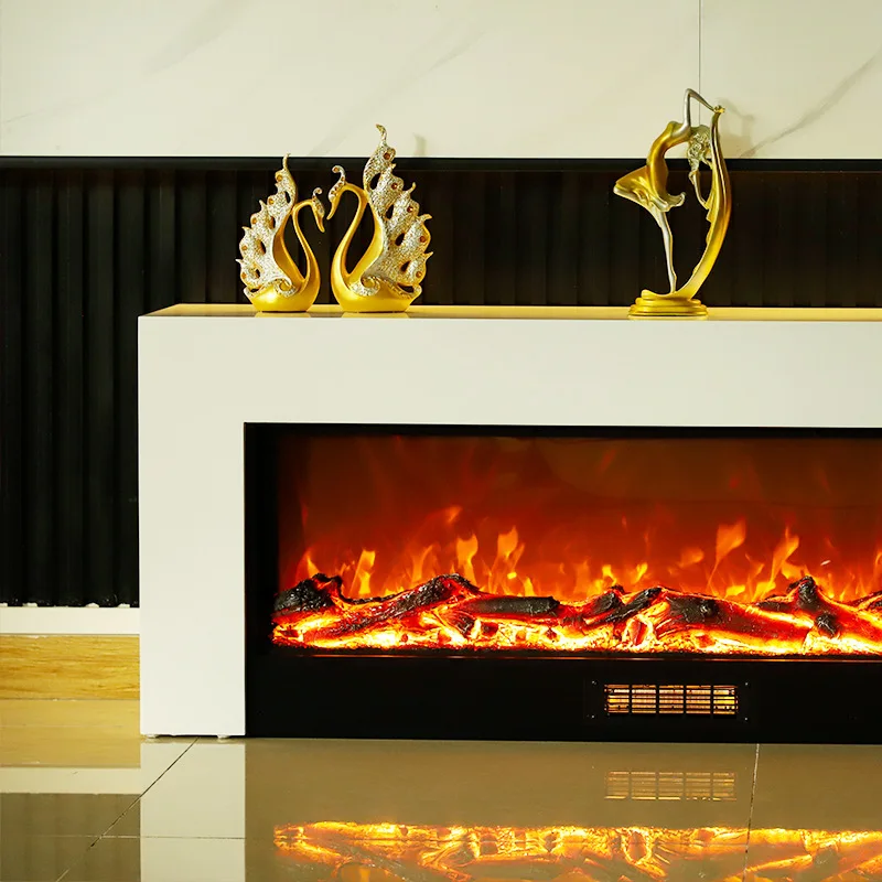 Villa heating fireplace core Hotel living room simulation electronic fireplace heating Embedded complete set of fireplace Wholes