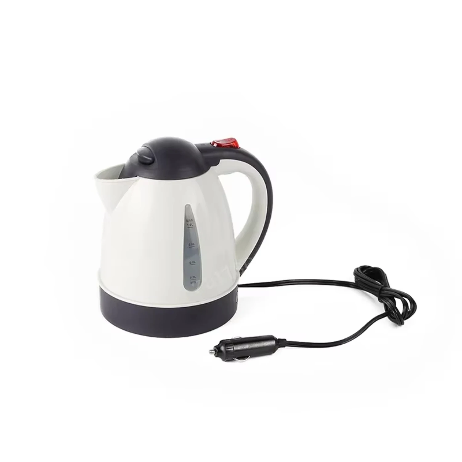 Hervidor de agua portátil de viaje de gran capacidad, tetera de café para camión, 12V, 24V, 1L